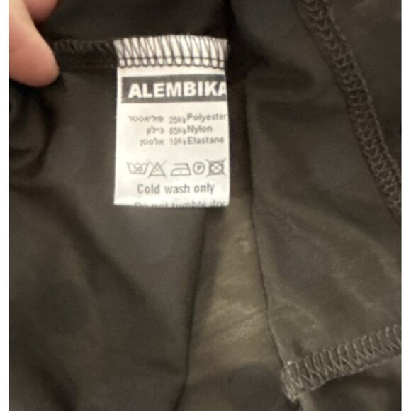 NWT Alembika Dress Womens 10-12 Brown Polka Dot Tulip Sheet Velvet Lagenlook 3 - Picture 6 of 8